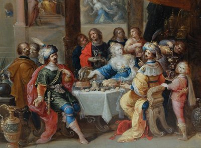 "Esther's banquet", workshop of Frans II Francken