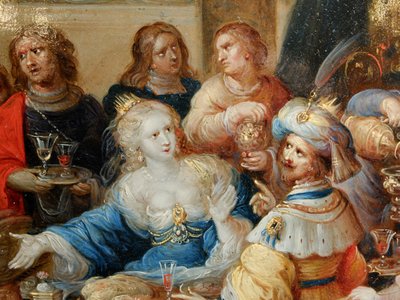 "Esther's banquet", workshop of Frans II Francken