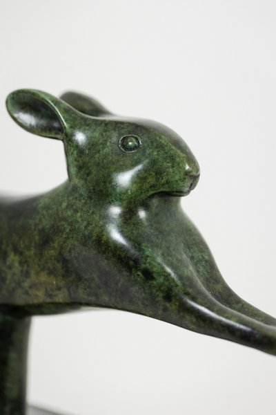 Francois Pompon. “Running Rabbit”, bronzo, edizione 2006. LS62003008BLS62003008B