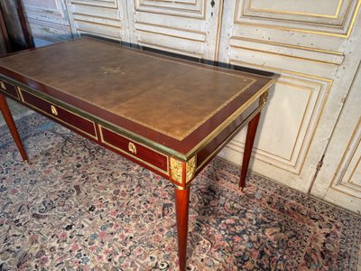 Large Louis XIV style desk from the end of the 19th century