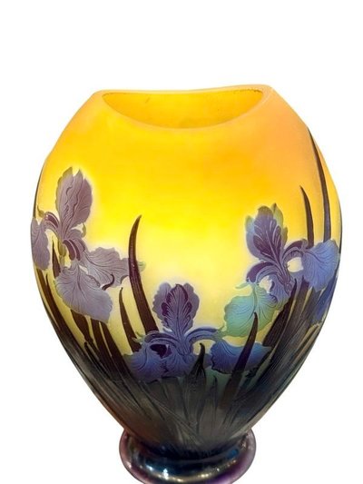 Emile Gallé Vase "With Irises"