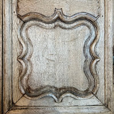 Louis XV Style Stripped Oak Corner Cabinet