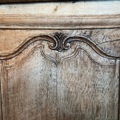 Louis XV Style Stripped Oak Corner Cabinet