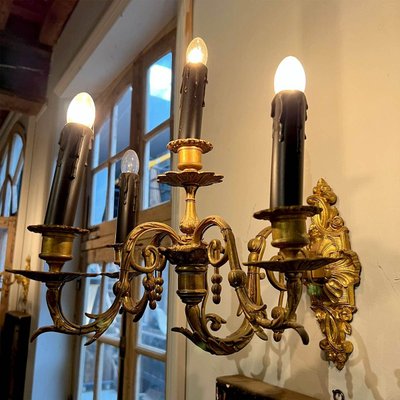 Pair of Louis XV Style Wall Lights