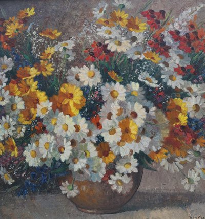 Jean Rigaud (1912-1999) - Large Bouquet of Flowers