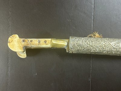 Yatagan With Its Scabbard Turkish Saber - Ottoman 19th Century