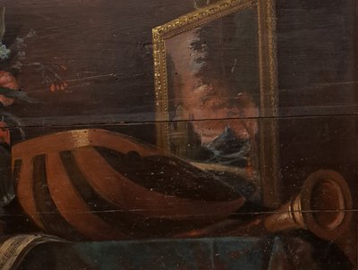 18th Century(?) Door Top, Allegory of the Arts