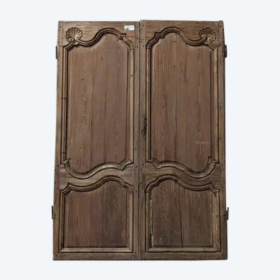 Double Louis XV Style Fir Cupboard Door