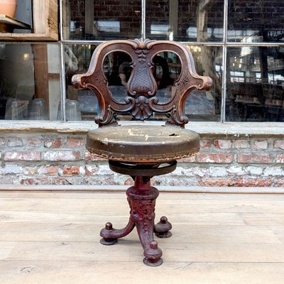 Louis XV Style Swivel Captain's Chair