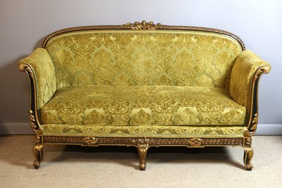 Napoleon III living room sofa and four armchairs