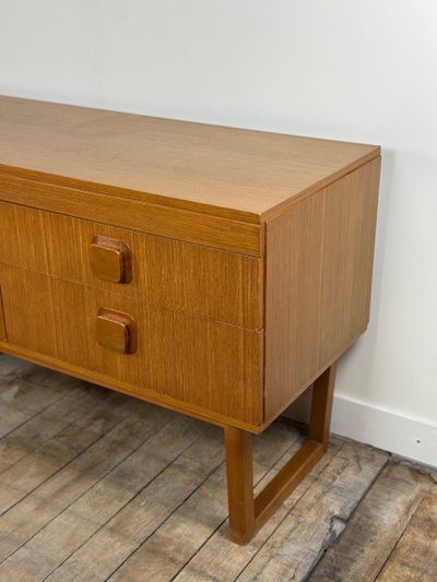 Vintage 1960s English teak sideboard