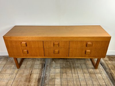 Vintage 1960s English teak sideboard