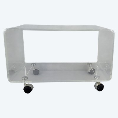 David Lange Plexiglas Coffee Table / Serving Trolley