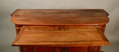 18th Century Walnut Sideboard with Pull Handle, Eastern France