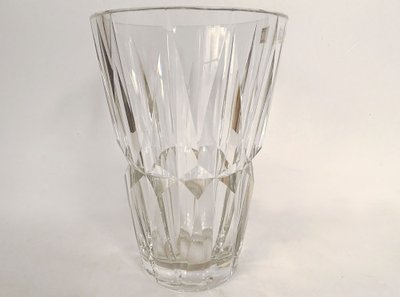 Saint-Louis Cut Crystal Vase France Camaret Model 20th Century