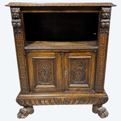 Neo-Renaissance Office Bookcase Cabinet