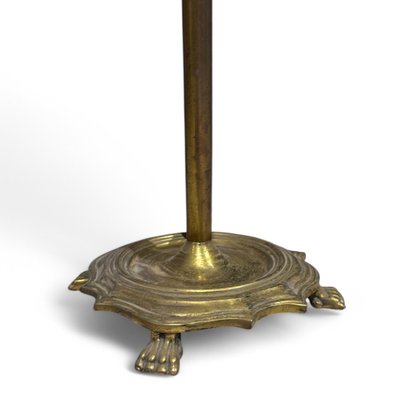 Antique Florentine brass floor lamp