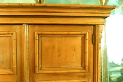 Bamboo style pitch pine cabinet