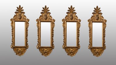 Group of four mirrors, Venice, 18th century.