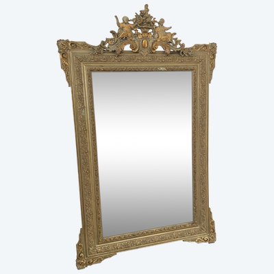 Large 19th Century Mercury Gilded Mirror – 76 cm X 122 cm