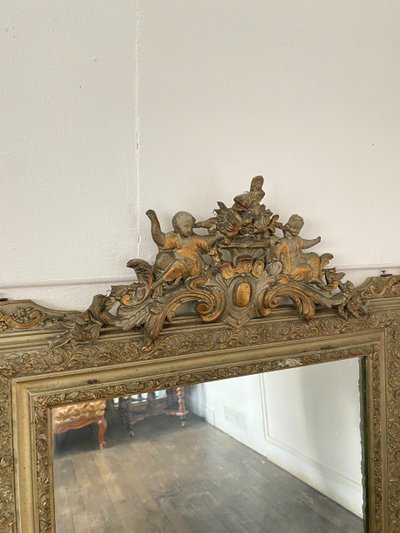 Large 19th Century Mercury Gilded Mirror – 76 cm X 122 cm