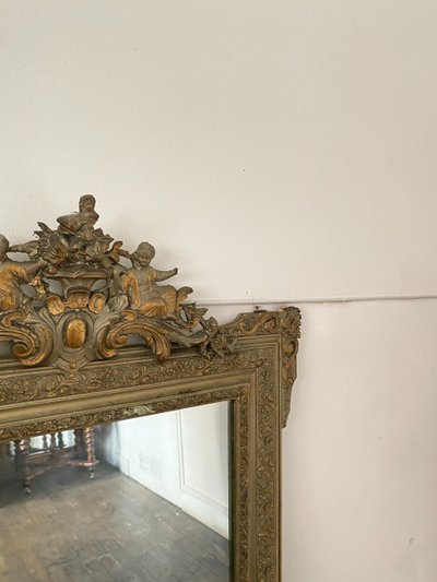 Large 19th Century Mercury Gilded Mirror – 76 cm X 122 cm