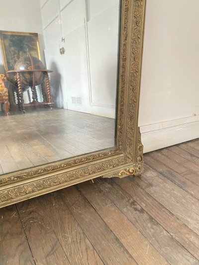 Large 19th Century Mercury Gilded Mirror – 76 cm X 122 cm