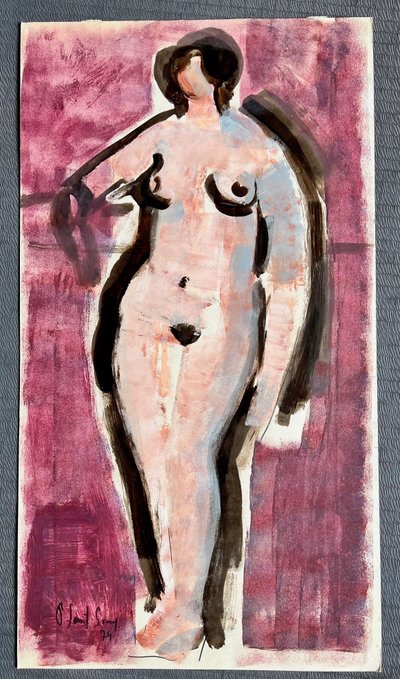 Pink nude study.