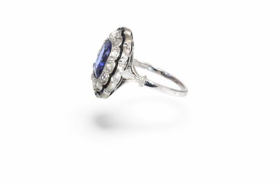 Anello Art Déco Tanzanite