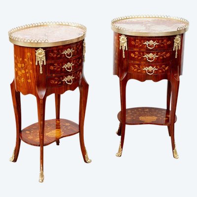 Pair of bedside tables from the early 20th century.