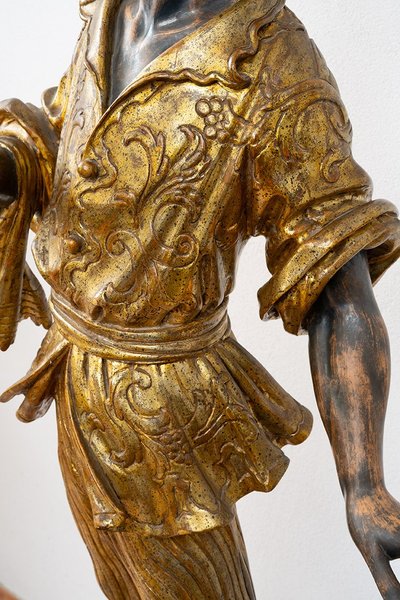 Antique sculpture representing the Moor of Venice. Period early 20th century.