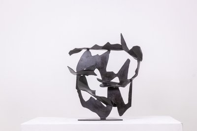 Jean Campa. Abstract metal sculpture. 1980s. LS6217809C