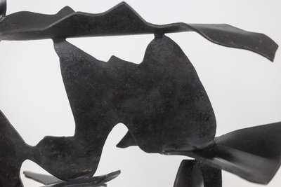 Jean Campa. Abstract metal sculpture. 1980s. LS6217809C