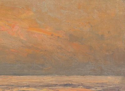 Joseh François 1851-1940 Study of sky at sea, seascape, painting, impressionism