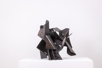 Jean Campa. Sculpture in cut patinated iron. 1980s. LS62181309P