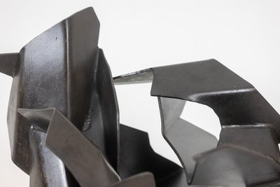 Jean Campa. Sculpture in cut patinated iron. 1980s. LS62181309P