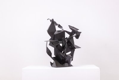 Jean Campa. Abstract sculpture in patinated iron. 1980s. LS62191309U