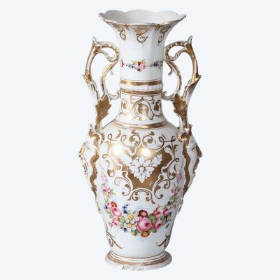 Large Empire period porcelain vase, 43 cm