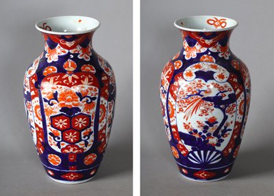 Large IMARI porcelain vase, 19th century, 33 cm