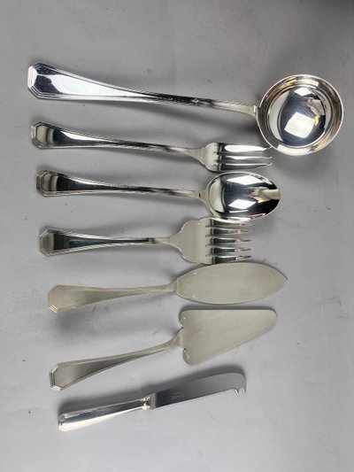 Christofle America model cutlery set 139 pieces