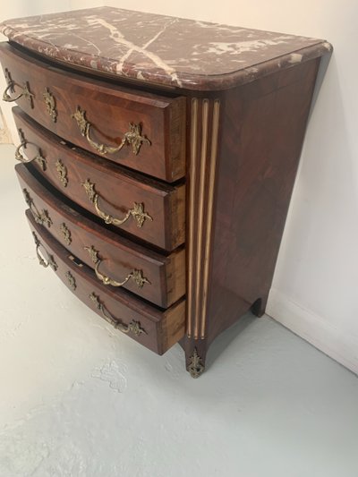 20th century rosewood and mahogany chest of drawers