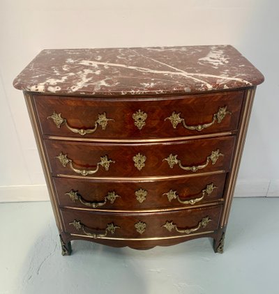 20th century rosewood and mahogany chest of drawers