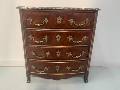 20th century rosewood and mahogany chest of drawers