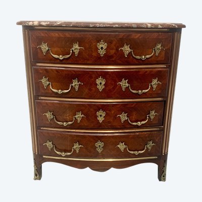 20th century rosewood and mahogany chest of drawers