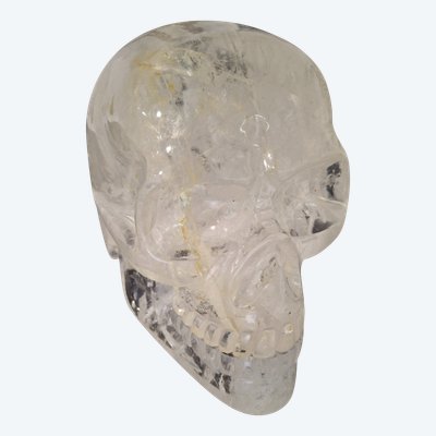 Rock crystal skull