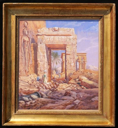 Michael Zeno Diemer, European Couple Visiting The Temple Of Isis At Philae In Egypt