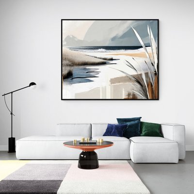 Large abstract painting Ile d'Oleron XXL