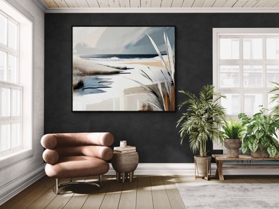 Large abstract painting Ile d'Oleron XXL