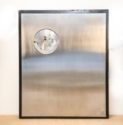 Carlo Marvhesotti, large Wall Sculpture 1979, Stainless Steel