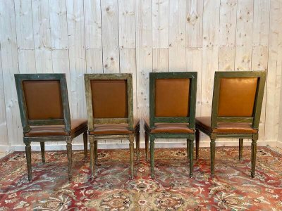 Suite of 4 Louis XVI style chairs